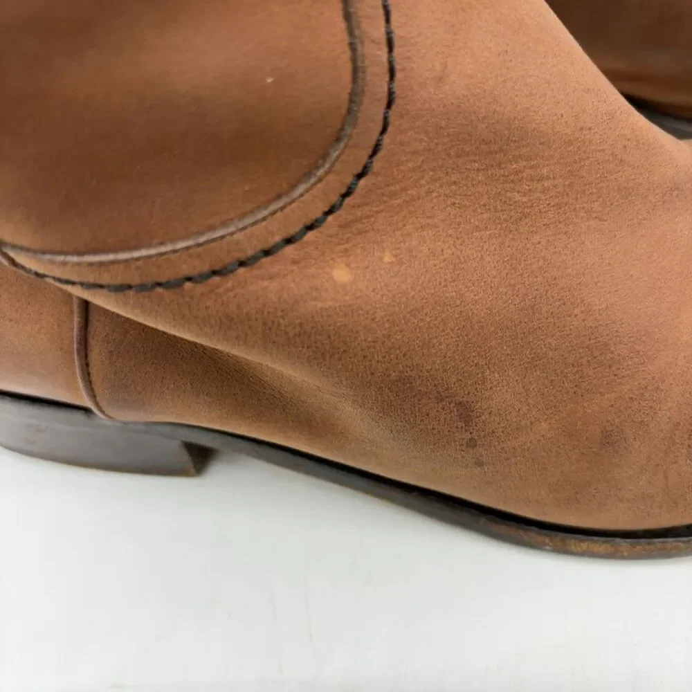 CHANEL Leather Brown Riding Boot